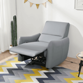 Wall Hugger Recliner,Power Recliner Chair,Electric Recliner For Living Room,PU Leather Reclining Armchair For Small Space,Reclining Sofa For Bedr