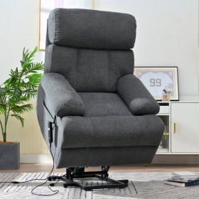 Oversized Power Lift Recliner Chair For Elderly, Electric Fabric Recliner Chair For Seniors, Home Theater Seating,Reclining Sofa Chair With Remot