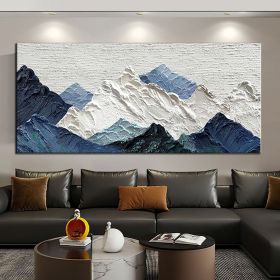 Handmade Oil Painting Thick Texture Abstract Landscape Oil Painting Gorgeous Abstract Landscape 3D Wall Art on Canvas Serene Abstract Landscape 3