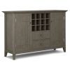 Bedford - Sideboard Buffet and Wine Rack - Farmhouse Grey