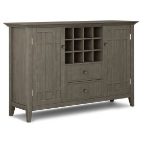 Bedford - Sideboard Buffet and Wine Rack - Farmhouse Grey