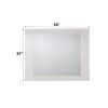 Naima II White High Gloss Finish Mirror