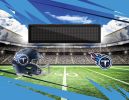 [Personalization Only] Official NFL Titans - 62" x 84" Personalized Washable Rug