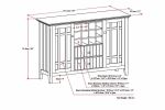Bedford - Sideboard Buffet and Wine Rack - Farmhouse Grey