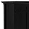 Bedford - Sideboard Buffet and Wine Rack - Black