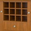 Bedford - Sideboard Buffet and Wine Rack - Light Golden Brown