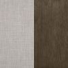 Beige and Natural Removable Back Accent Chair