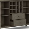 Bedford - Sideboard Buffet and Wine Rack - Farmhouse Grey