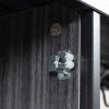 Bar Cabinet,Wine Bar Cabinet,Liquor Storage Credenza,Sideboard with Wine Racks & Stemware Holder,With UAB socket,Metal bracket,placed in family bars