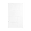 Kitchen Pantry Storage Cabinet, Modern Buffet Cabinet with Hutch, Food Pantry Cabinet with Doors and Shelves Wine Rack for Dining Room, White