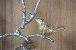 17x5.5x22" Metal Branch Wall Sculptures with Bird Accents, Set of 2