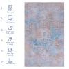 Naar Area Rugs 4x6, Washable Rug, Low-Pile, Non-Slip, Non-Shedding, Foldable, Kid & Pet Friendly - Area Rugs for living room, bedroom, kitchen