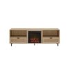 Coastal Rattan-Door TV Stand for TVs up to 10015' â€“ Coastal Oak