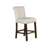 Upholstered Counter Stool with Nailhead Trim Set of 2