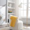 Teddy Fabric Swivel Armchair Barrel Chair With Black Powder Coating Metal Ring,Ivory White
