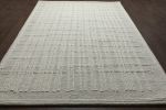 Abbey Latriss Ivory and Natural Wool Handwoven Area Rug