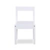 Della 3-Piece Solid Wood Kids Table & Two Chair Set, White