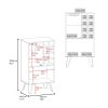 Bar Cabinet Gassville: Sleek Wine Glass Rack, Bottle Storage & Glass Door Cabinet
