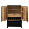Lockers,side cabinets,Wine Bar Cabinet,Liquor Storage Credenza,Sideboard with Wine Racks & Stemware Holder,Wine glass holder,Metal handle
