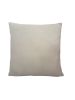 Handmade Floral Embroidered Cotton Chambray Throw Pillow Cover  20x20 inches
