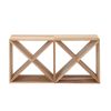 Set of 2 24 Bottle Wine Rack, Wine Storage Cube for Bar Kitchen Cellar, Wood Crate in Natural
