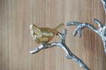 17x5.5x22" Metal Branch Wall Sculptures with Bird Accents, Set of 2