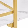Painted Three-layer Bar Cart, With Wine Rack And Glass Holder, Suitable for Families And Small Gatherings, Gold