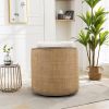 COOLMORE Swivel Barrel Chair, Comfy Round Accent Sofa Chair for Living Room, 360 Degree Swivel Barrel Club Chair, Leisure Arm Chair for Nursery, Hotel