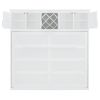 Queen Size Murphy Bed Wall Bed with Top Cabinets & Wine Rack ,White
