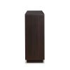 Espresso 2-Door Wine Cabinet with Stemware Rack