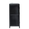 Bar Cabinet,Wine Bar Cabinet,Liquor Storage Credenza,Sideboard with Wine Racks & Stemware Holder,With UAB socket,Metal bracket,placed in family bars