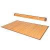 5 x 8 Feet Bamboo Floor Mat with Anti-Slip Backing for Living Room Bedroom