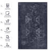 Area Rugs, Washable Rug, Low-Pile, Non-Slip, Non-Shedding, Foldable, Kid & Pet Friendly - Area Rugs for living room, bedroom, kitchen