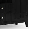 Bedford - Sideboard Buffet and Wine Rack - Black