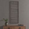 Distressed Black Metal Wall Decor