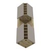 Obregon Corner Bar Cabinet, Ten Built-in Wine Rack, Single Door Macadamia / Taupe