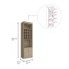 Being Kava Bar Cabinet, Double Door, Two Shelves, Sixteen Built-in Wine Rack -Light Pine