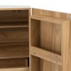 Bar Cabinet,Wine Bar Cabinet,Liquor Storage Credenza,Sideboard with Wine Racks & Stemware Holder,Wine glass holder,Metal handle