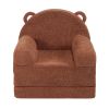 VEVOR Kids Couch, 2-in-1 Toddler Chairs Comfy, Toddler Couch Sofa Bed Fold Out, Convertible Sofa to Lounger