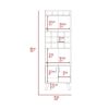 Oslo Bar Cabinet, Twelve Built-in Wine Rack, Double Door Cabinet, Two Shelves -Dark Walnut