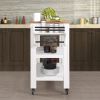 57 inch Rolling Kitchen Island with Storage,Kitchen Cart with Solid OAK Wood Top,Two-sided Kitchen island Cart on Wheels ,Wine and Spice Rack
