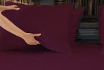 Luxuriously Soft 100% Viscose Derived from Bamboo 4-Piece sheet Set , Oeko-TEX Certified, California King - Merlot