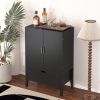 Lockers,side cabinets,Wine Bar Cabinet,Liquor Storage Credenza,Sideboard with Wine Racks & Stemware Holder,Wine glass holder,Metal handle