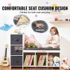 VEVOR Kids Reading Nook Bench, Toddler Bookshelf and Bookcase with Detachable Seat Cushion, 6-Cubby Storage Organizer Bench with 3 Drawers