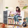 VEVOR Kids Reading Nook Bench, Toddler Bookshelf and Bookcase with Detachable Seat Cushion, 6-Cubby Storage Organizer Bench with 3 Drawers