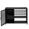 Bar Cabinet,Wine Bar Cabinet,Liquor Storage Credenza,Sideboard with Wine Racks & Stemware Holder,With UAB socket,Metal bracket