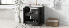 30inch Freestanding Bathroom Vanity Combo with Ceramic Sink Shaker Style Vanities -2 Doors and 2 Drawers