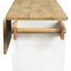 Kitchen Island Trolley With Solid Wood Top, Wine Storage, Spice Rack, Towel Rack, Wine Glass Holder
