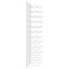 Wall Mounted Wine Rack for 24 Bottles 2 pcs White Iron