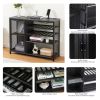 Bar Cabinet,Wine Bar Cabinet,Liquor Storage Credenza,Sideboard with Wine Racks & Stemware Holder,With UAB socket,Metal bracket,placed in family bars